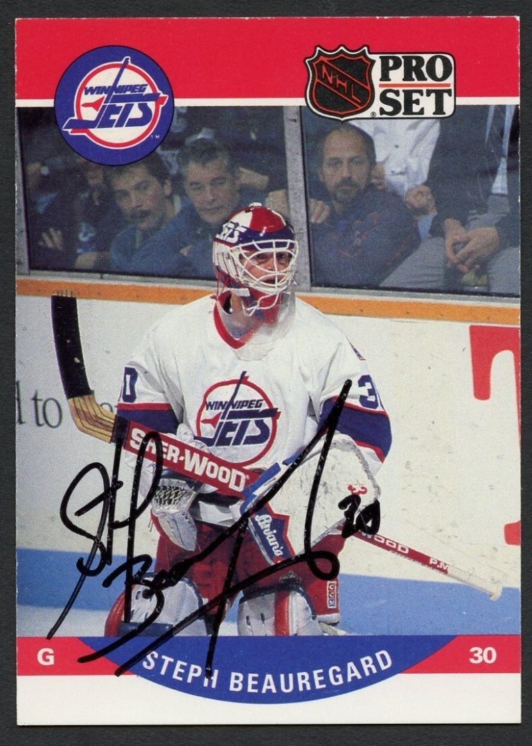 Stephane Beauregard #648 signed autograph auto 1990-91 Pro Set Card Hockey Card