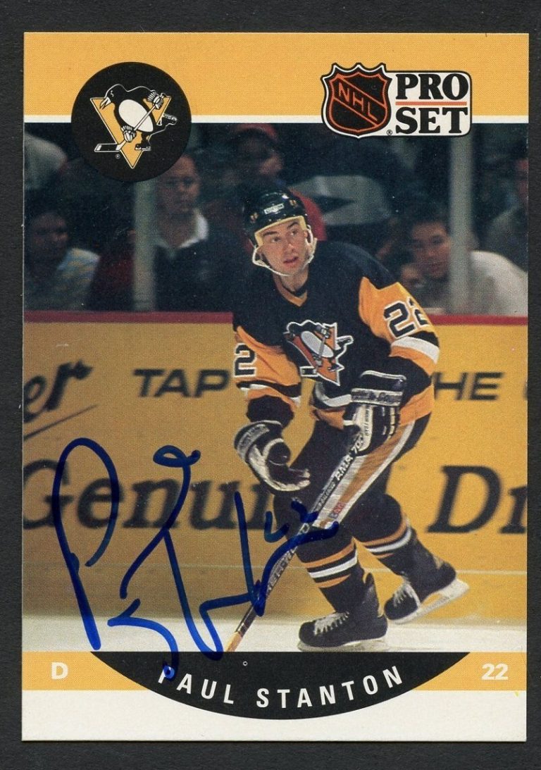 Paul Stanton #633 signed autograph auto 1990-91 Pro Set Card Hockey Card