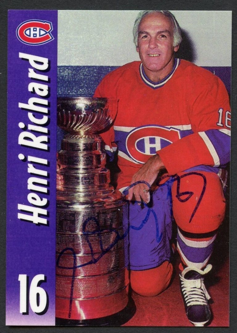 Henri Richard #16 signed autograph auto Molson Export Hockey Trading Card