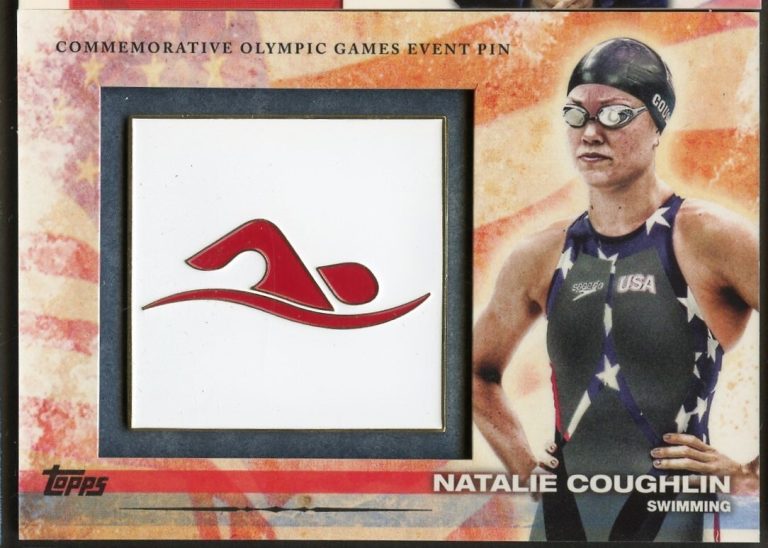 Natalie Coughlin ELP-NC 2021 Topps Olympic Relic Memorabilia Card