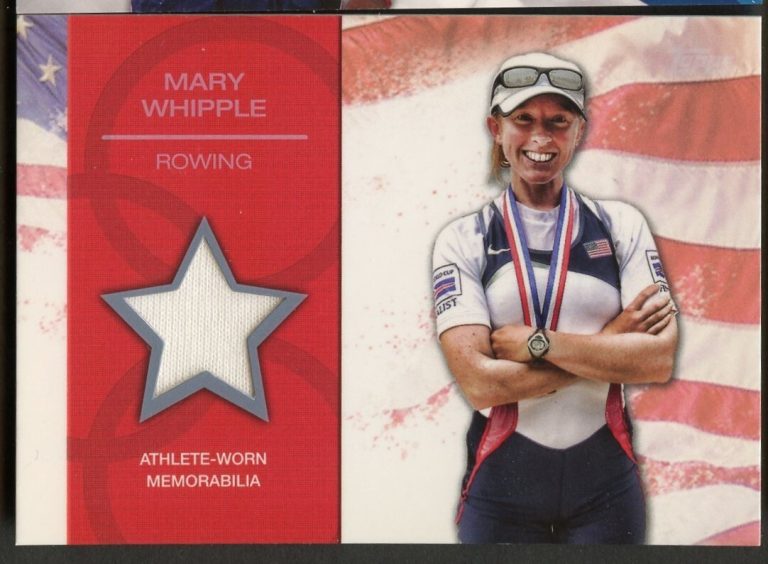 Mary Whipple OR-MW 2012 Topps Olympic Relic Memorabilia Card Fabric
