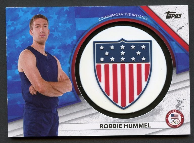 Robbie Hummel USAI-RH 2021 Topps Olympic Relic Memorabilia Card