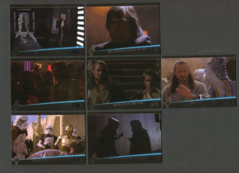 Star Wars Galactic Files Series 2 Topps 2013 Weak Minded Chase Card Set WM1-7