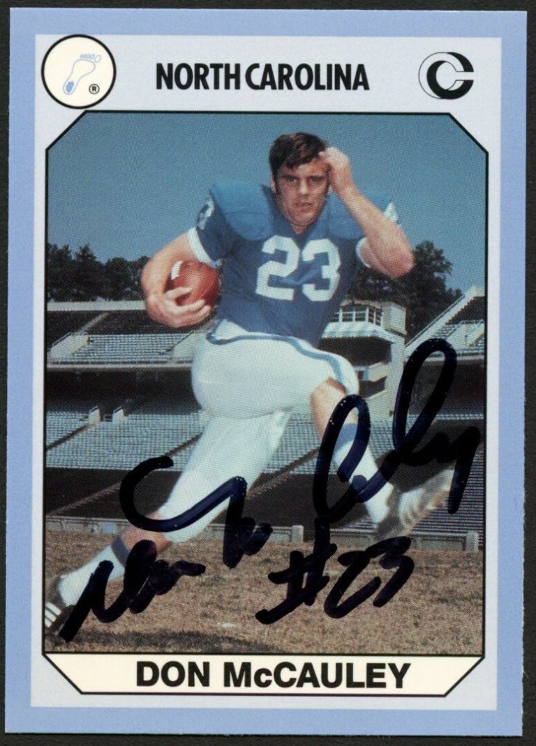 Don McCauley #38 signed autograph auto North Carolina Collegiate Card
