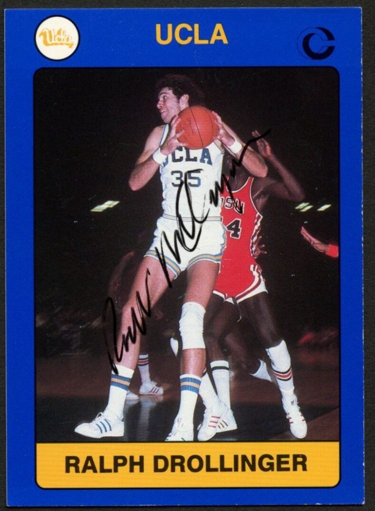 Ralph Drollinger #55 signed autograph auto 1991 UCLA Collegiate Collection Card