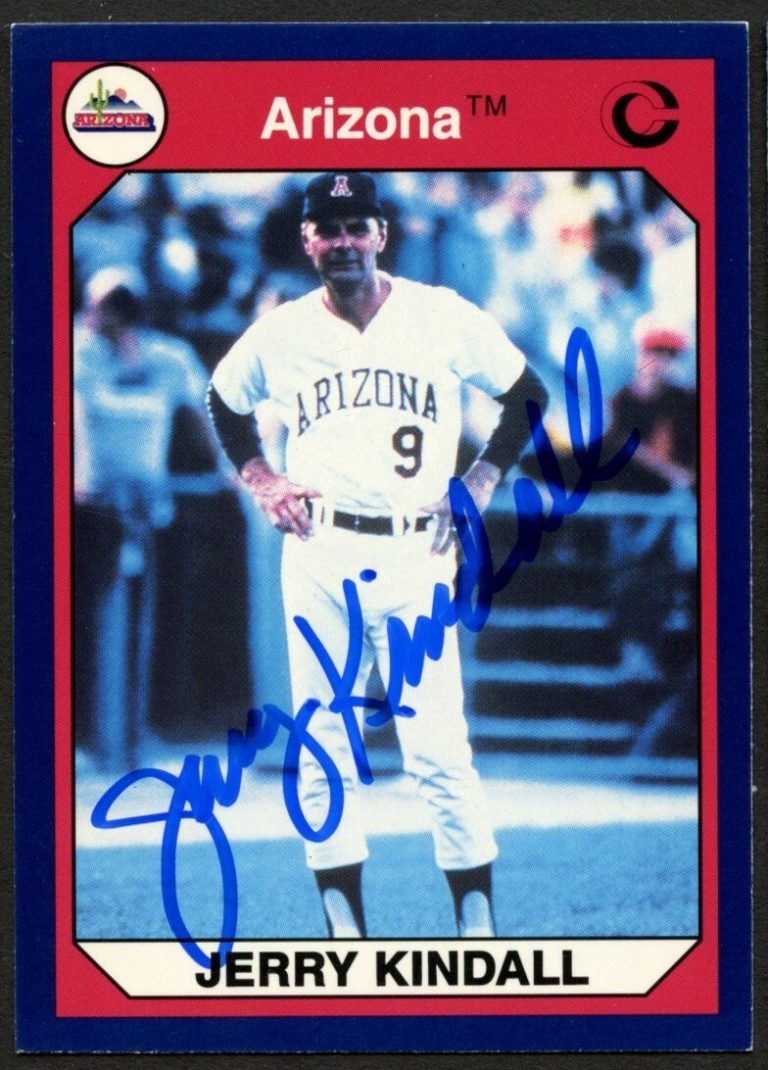 Jerry Kindall #15 signed autograph auto 1990 Arizona Collegiate Collection Card