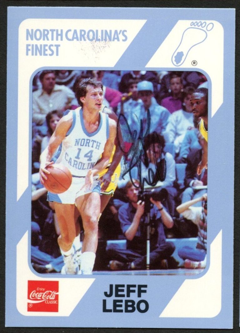 Jeff Lebo #134 signed autograph auto North Carolina Collegiate Card