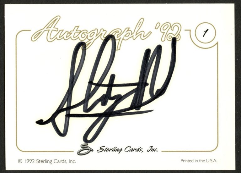 Steve Hall #1 signed autograph 1992 Sterling Country Gold Trading Card