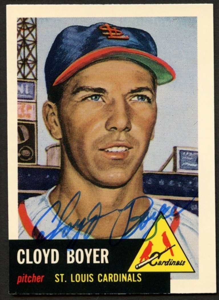 Cloyd Boyer #60 signed autograph auto 1991 Topps 1953 Archives Card