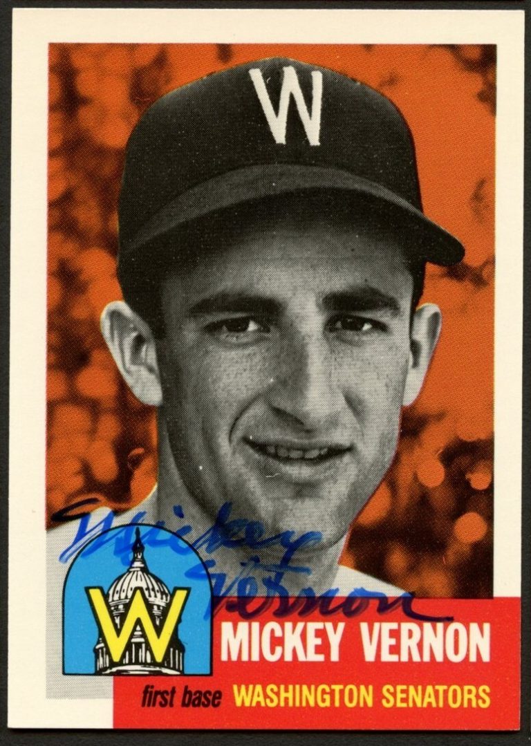 Mickey Vernon #287 signed autograph auto 1991 Topps 1953 Archives Card