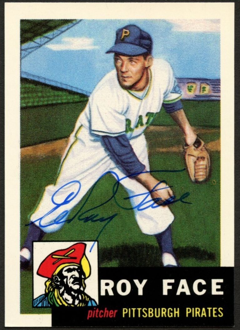 Roy Face #246 signed autograph auto 1991 Topps 1953 Archives Card