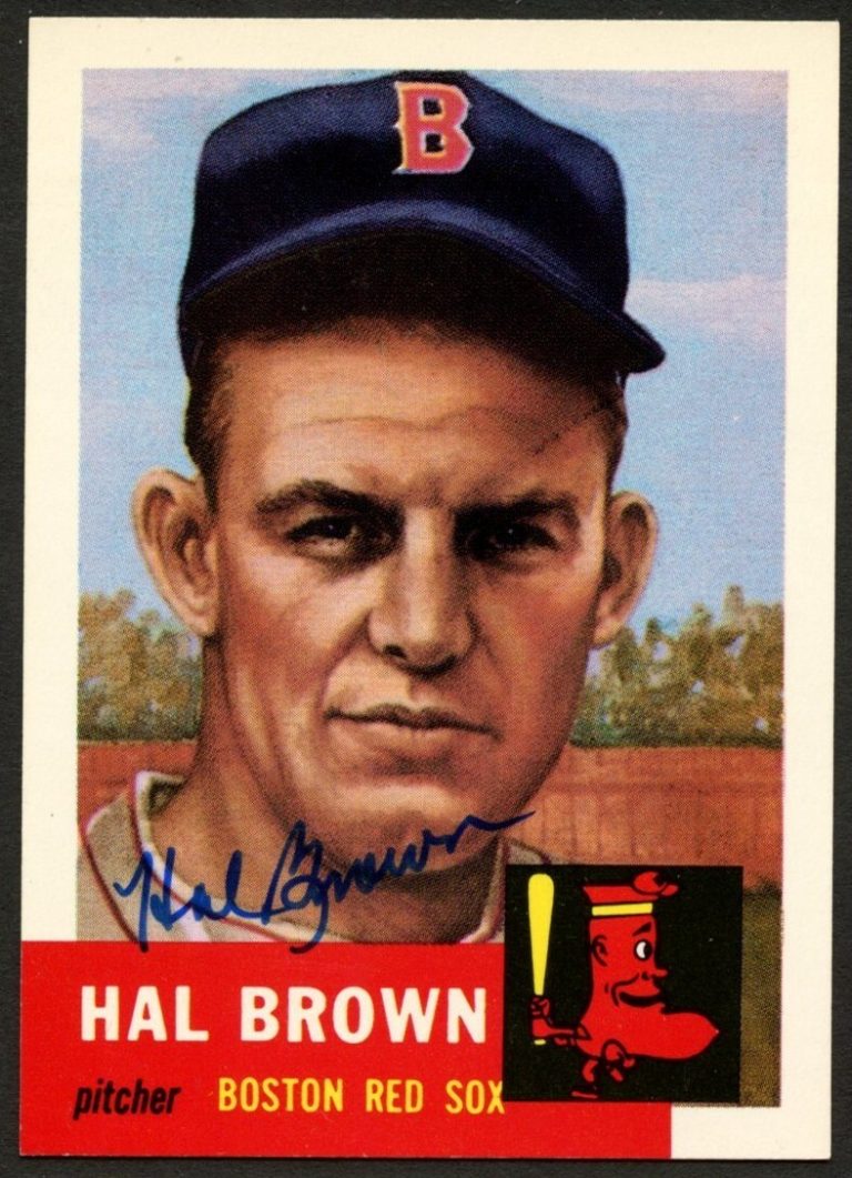 Hal Brown #184 signed autograph auto 1991 Topps 1953 Archives Card