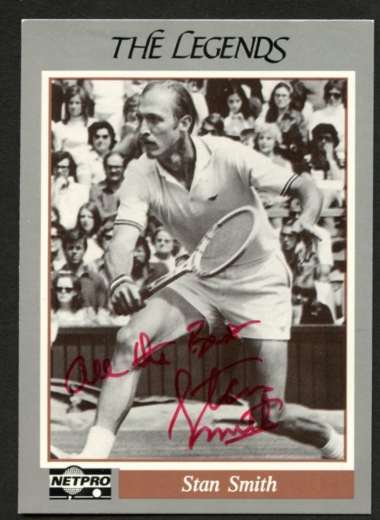 Stan Smith #2 signed autograph auto 1991 NetPro Legends Tennis Card
