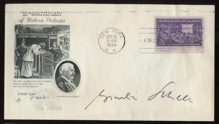 Maximilian Schell d2014 signed autograph Swiss Actor First Day Cover JSA Cert