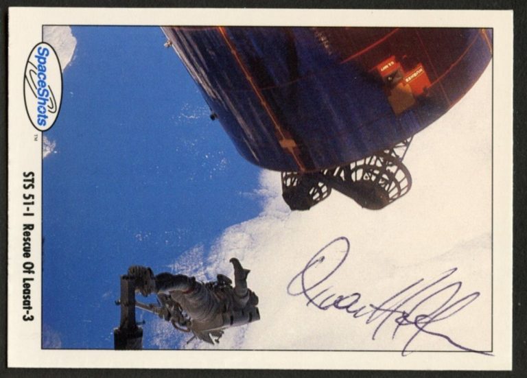 James Van Hoften #70 signed autograph auto Space Shots Trading Card NASA