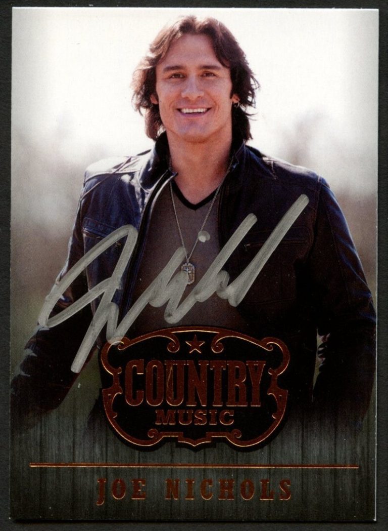 Joe Nichols #35 signed autograph auto 2014 Panini Country Music Card