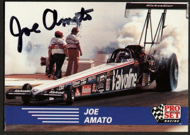 Joe Amato #50 signed autograph auto 1991 Pro Set  NHRA Trading Card