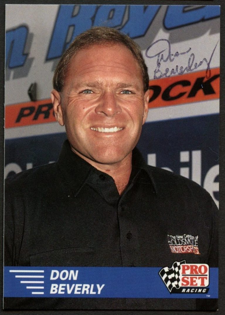 Don Beverly #115 signed autograph auto 1991 Pro Set  NHRA Trading Card