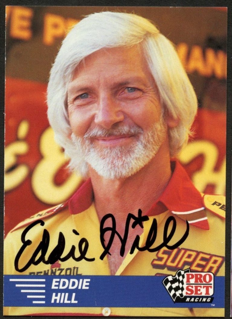 Eddie Hill #6 signed autograph auto 1991 Pro Set  NHRA Trading Card