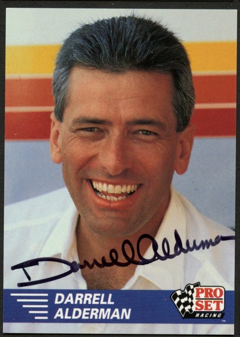 Darrell Alderman #34 signed autograph auto 1991 Pro Set  NHRA Trading Card