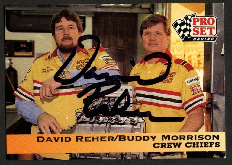 David Reher #170 signed autograph auto 1992 Pro Set NHRA Trading Card