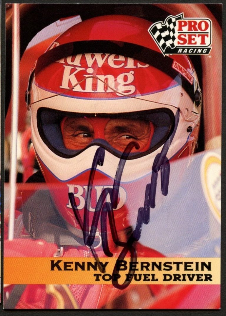 Kenny Bernstein #2 signed autograph auto 1992 Pro Set NHRA Trading Card