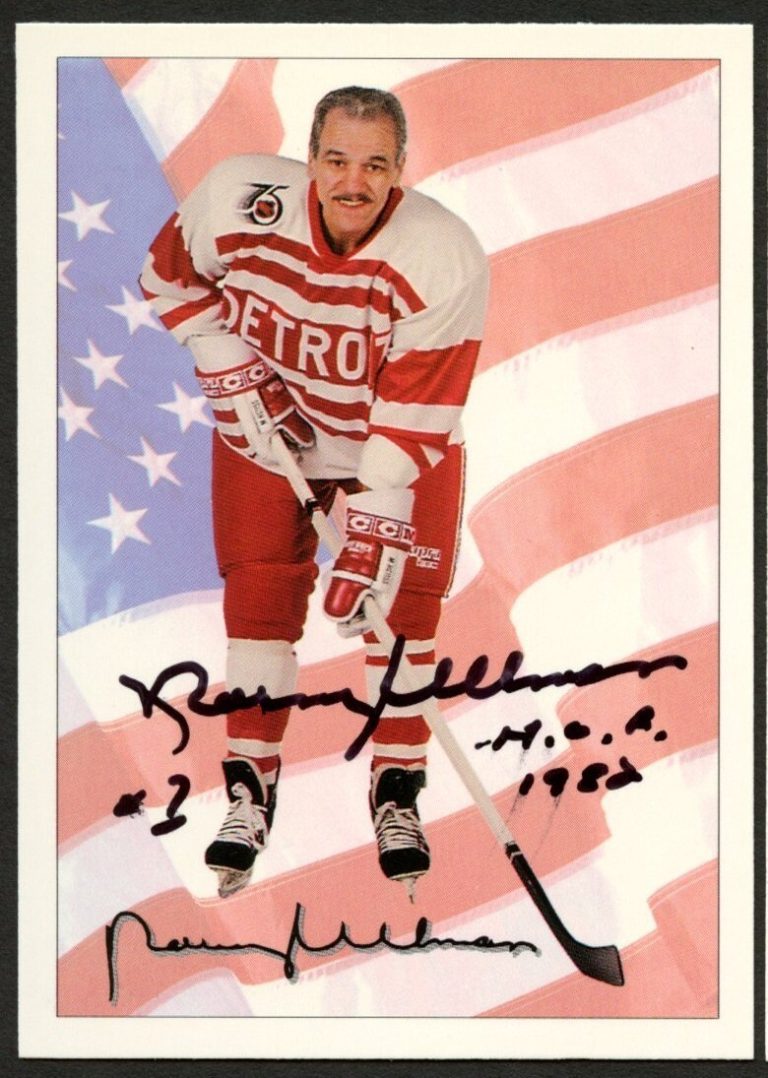 Norm Ullman #78 signed autograph auto 1992 Ultimate Original Six Hockey Card