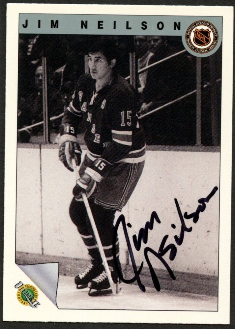 Jim Nelson #25 signed autograph auto 1992 Ultimate Original Six Hockey Card