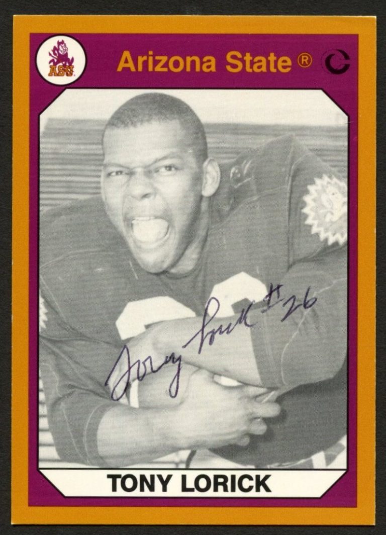 Tony Lorick #58 signed autograph Arizona State Collegiate Collection Card