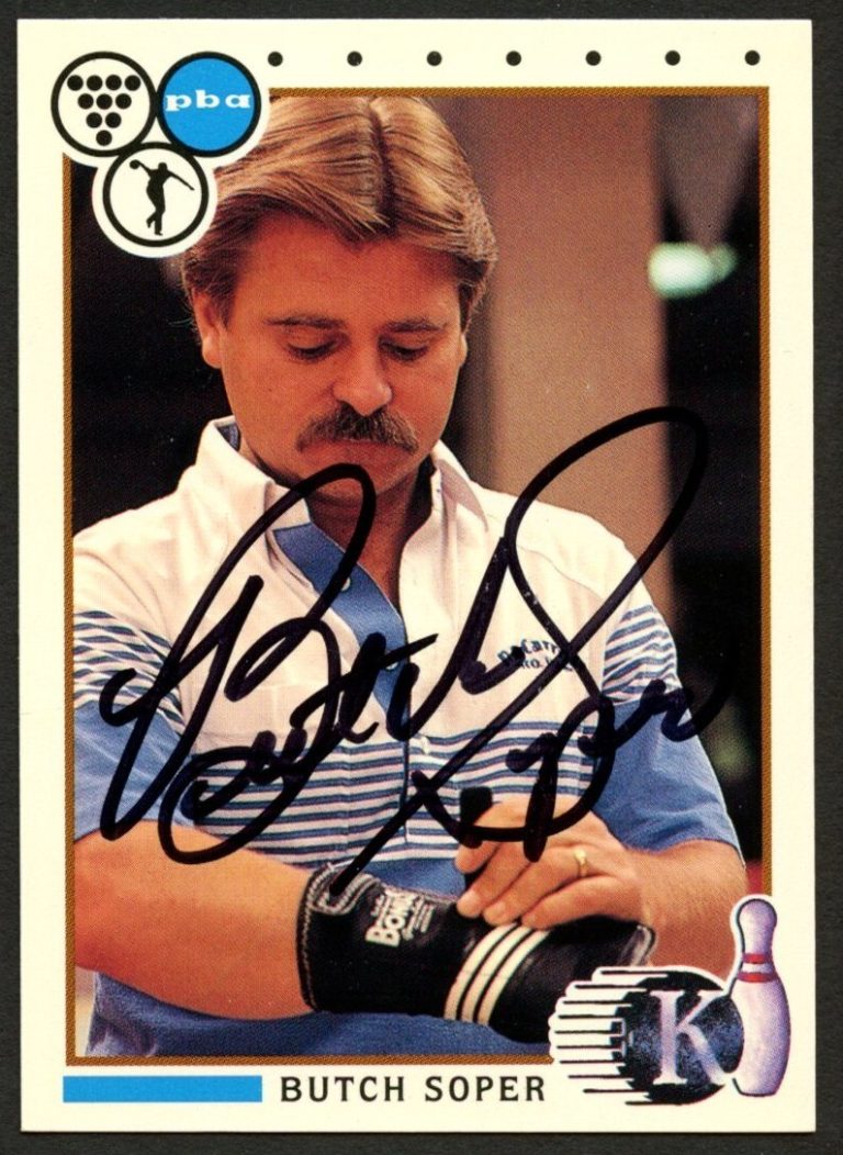 Butch Soper #63 signed autograph auto 1990 Kingpins PBA Bowling Trading Card