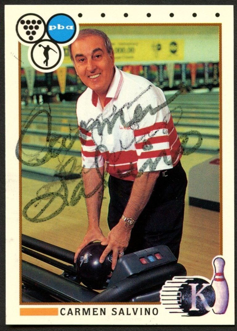 Carmen Salvino #75 signed autograph auto 1990 Kingpins PBA Bowling Trading Card
