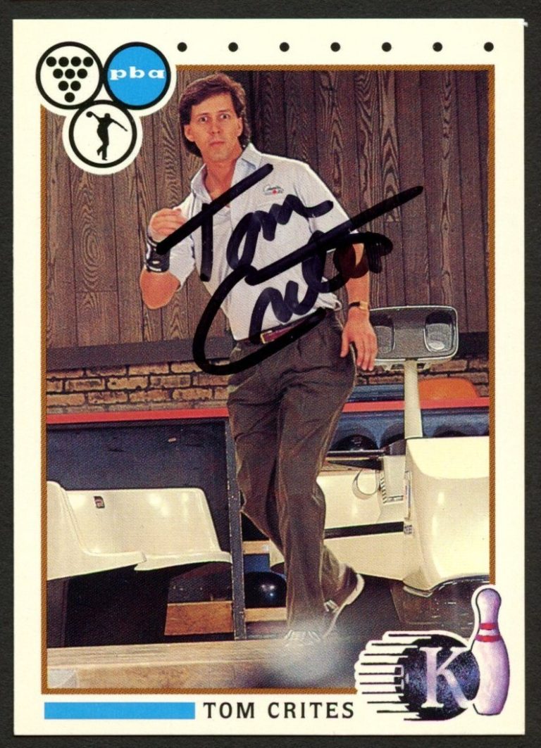 Tom Crites #25 signed autograph auto 1990 Kingpins PBA Bowling Trading Card
