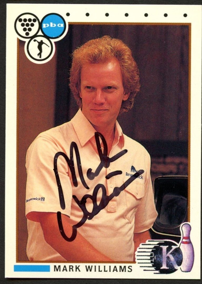 Mark Williams #53 signed autograph auto 1990 Kingpins PBA Bowling Trading Card