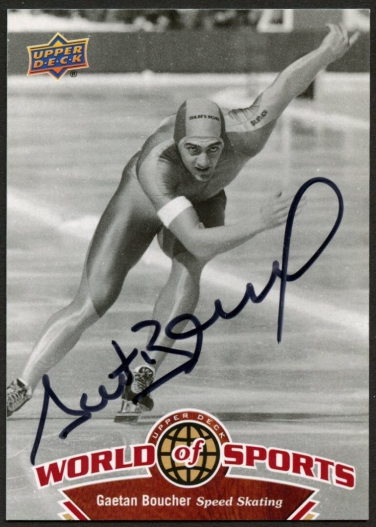 Gaetan Boucher #239 signed autograph auto 2010 Upper Deck World of Sports card