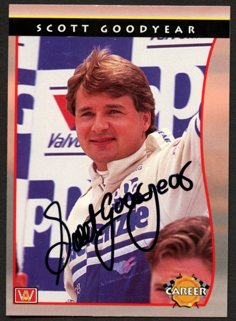 Scott Goodyear #73 signed autograph auto 1992 PPG Indy Racing Trading Card