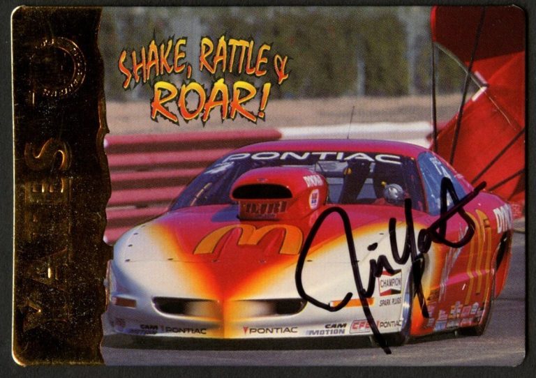 Jim Yates #24 signed autograph auto 1995 Action Packed NHRA Trading Card