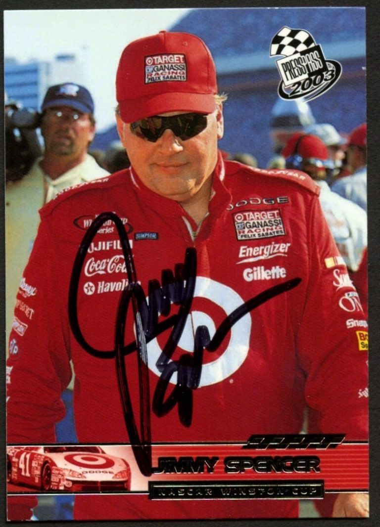 Jimmy Spencer #30 signed autograph auto 2003 Press Pass NASCAR Trading Card