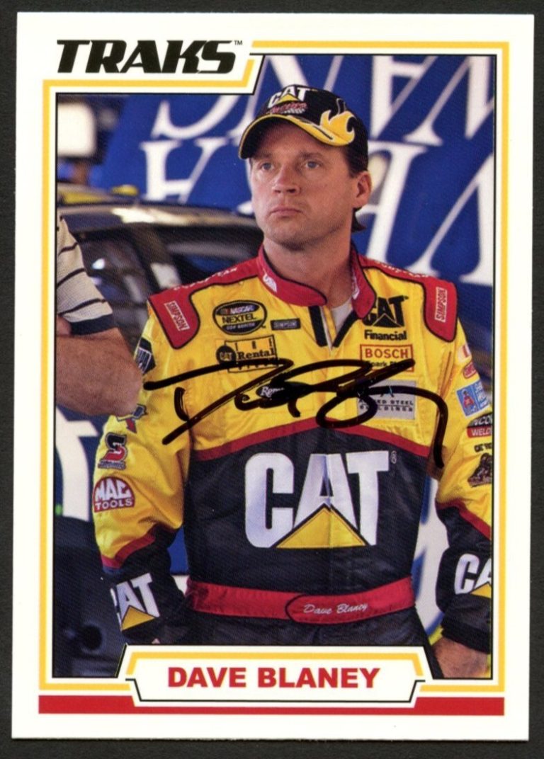 Dave Blaney #2 signed autograph auto 2006 TRAKS NASCAR Trading Card