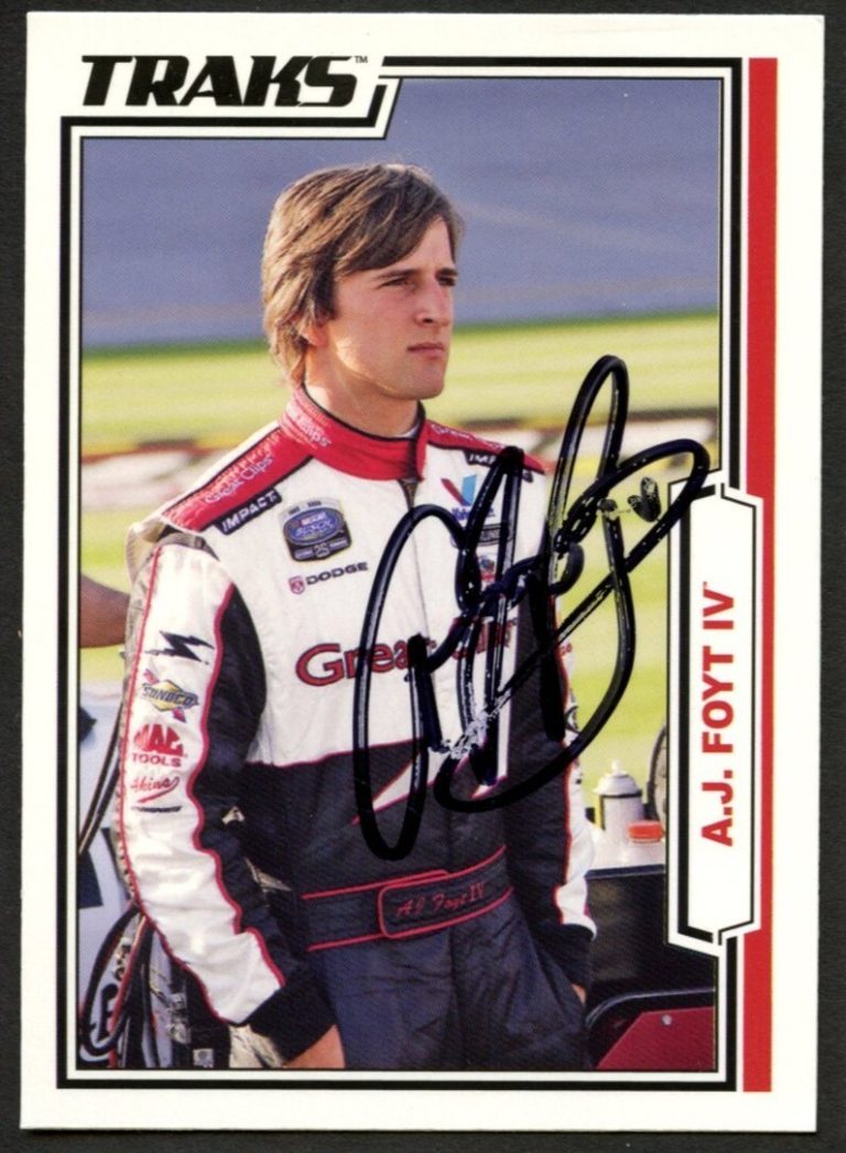 A. J. Foyt IV #55 signed autograph auto 2006 TRAKS NASCAR Trading Card