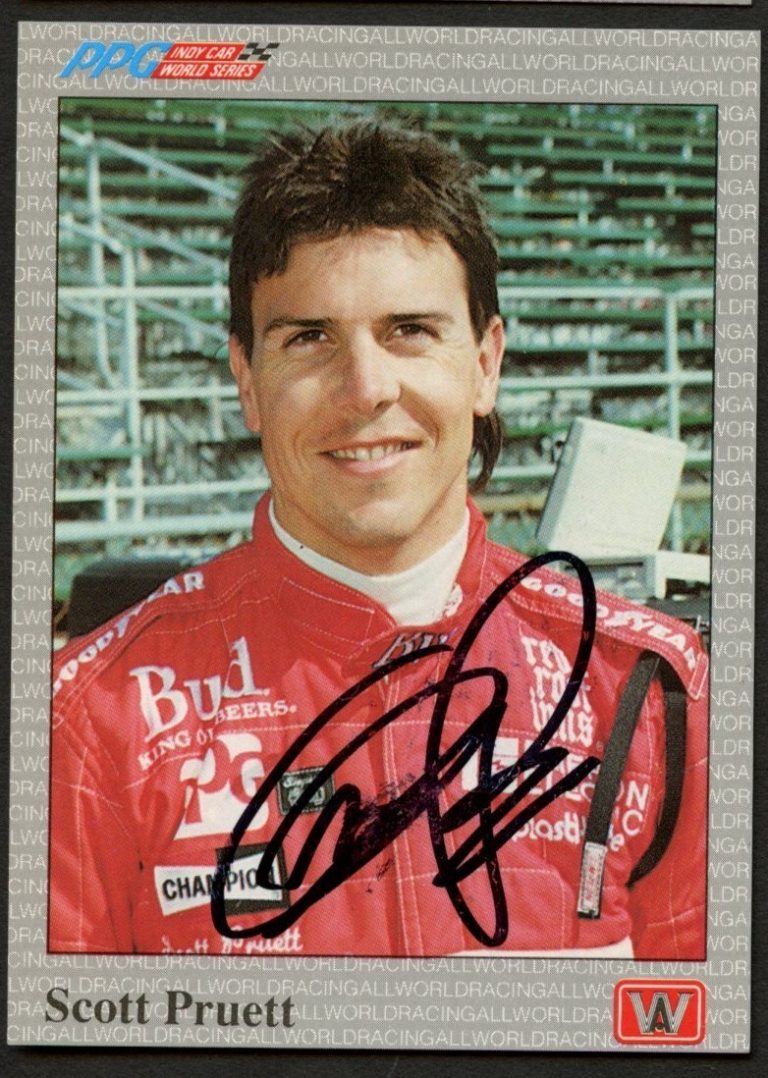 Scott Pruett #51 signed autograph auto 1991 PPG Indy Car Trading Card