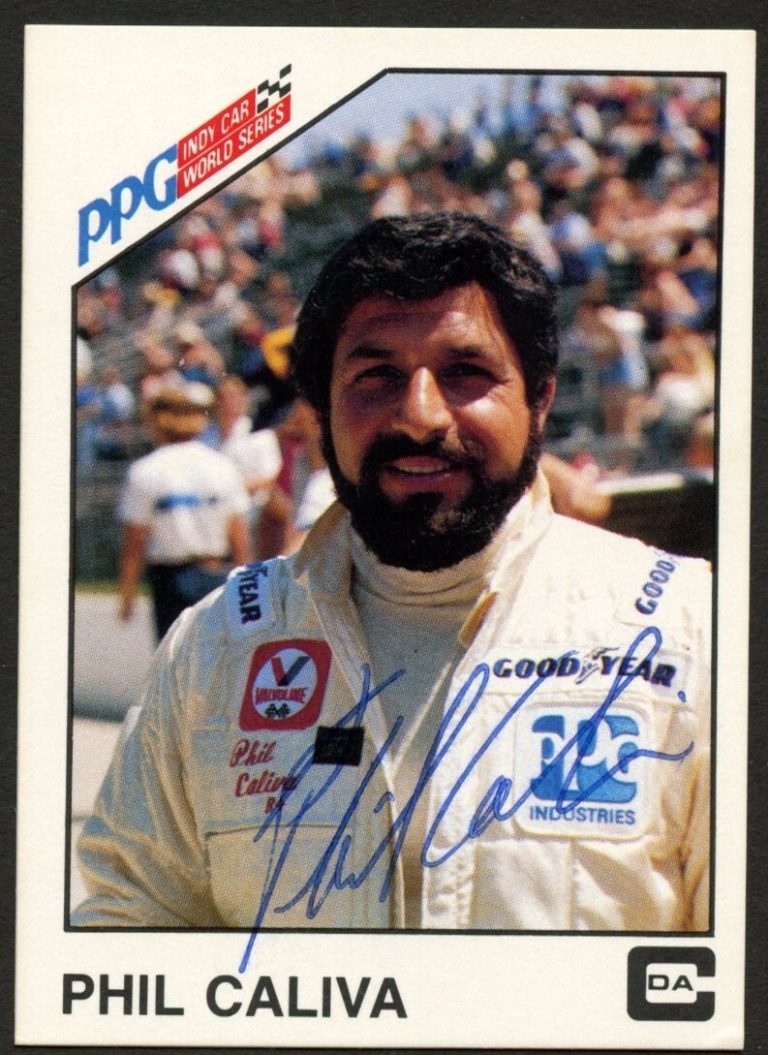 Phil Caliva #10 signed autograph 1983 A&S Racing PPG Indy Car World Series