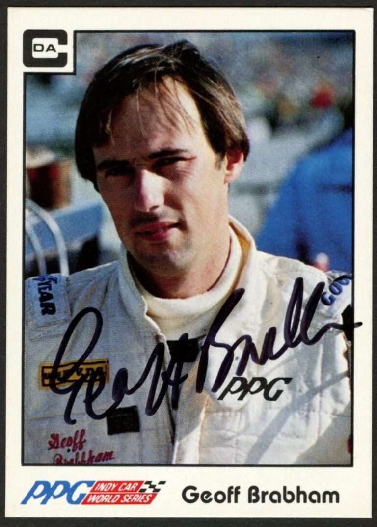 Geoff Brabham #39 signed autograph auto 1984 A&S Racing PPG Indy Trading Card