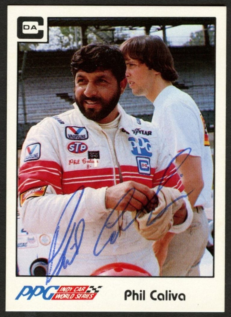 Phil Caliva #9 signed autograph auto 1984 A&S Racing PPG Indy Trading Card