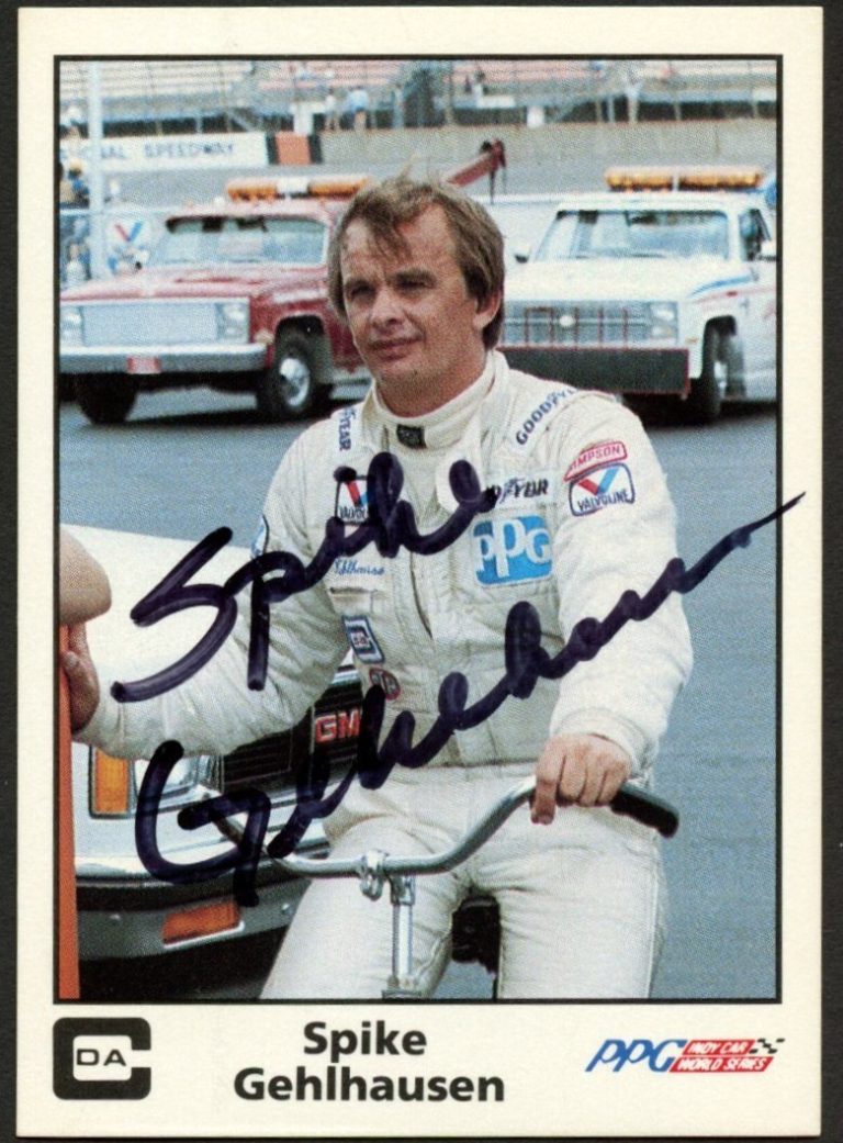 Spike Geglhausen #27 signed autograph auto 1985 A&S Racing PPG Indy Card