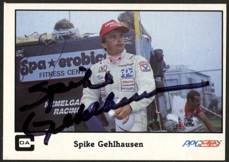 Spike Gehlhausen #3 signed autograph auto 1986 A&S Racing PPG Indy Trading Card