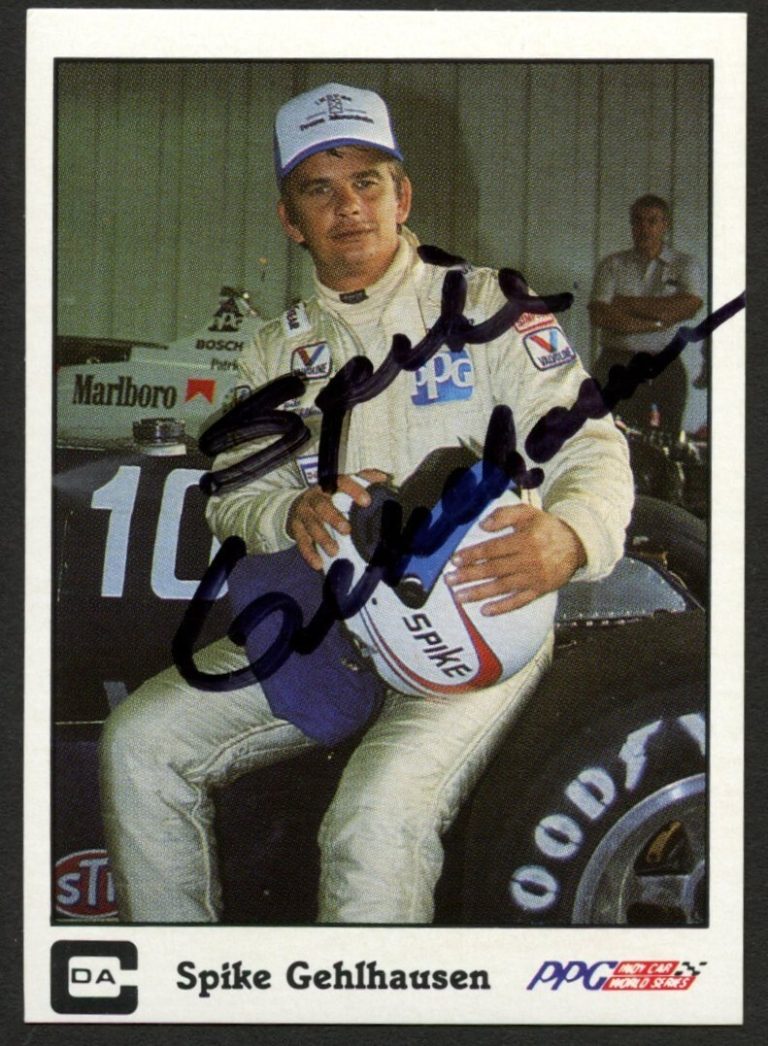 Spike Gehlhausen #21 signed autograph auto 1987 A&S Racing PPG Indy Trading Card