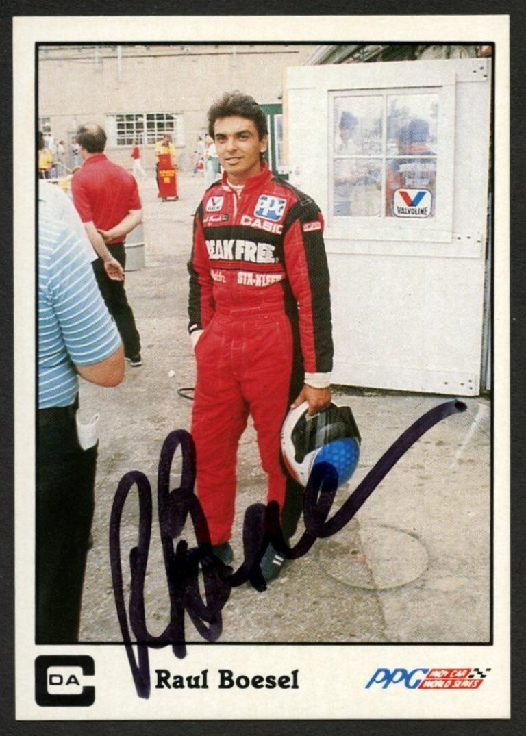 Raul Boesel #48 signed autograph auto 1986 A&S Racing PPG Indy Trading Card