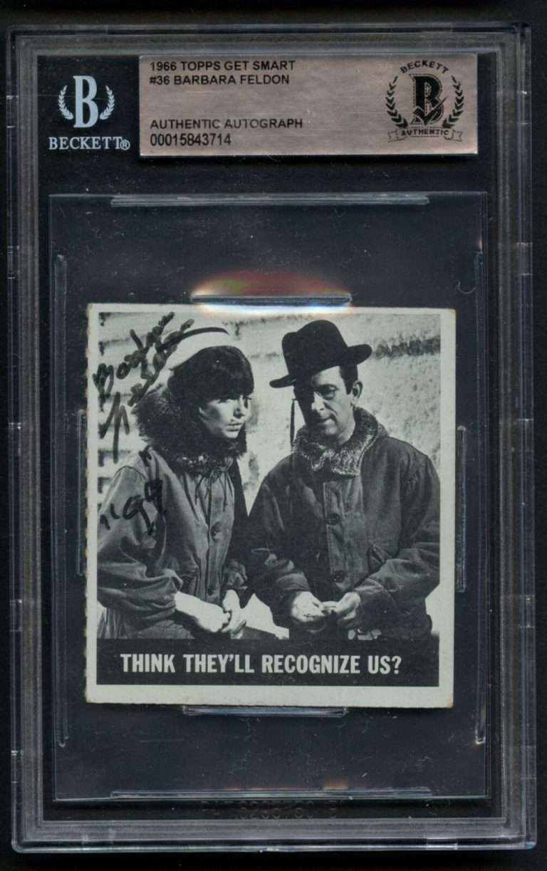 Barbara Feldon #16 signed autograph 1966 Think They'll Recognize Us BAS Slab