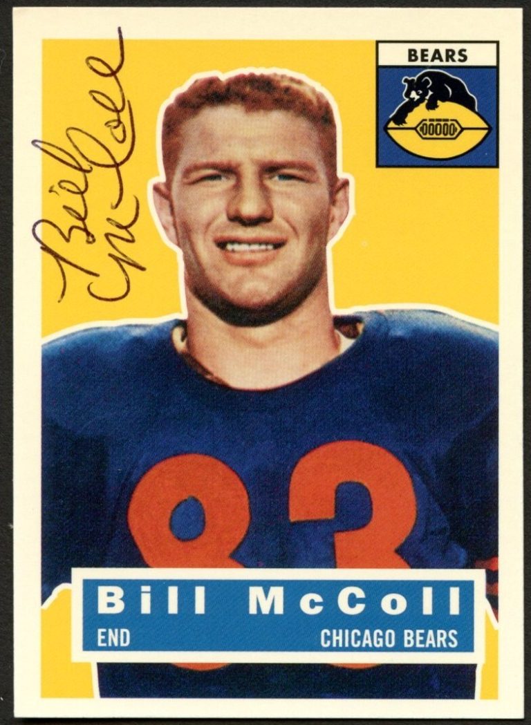 Bill McColl #83 signed autograph auto 1994 Topps 1956 Archives Football Card