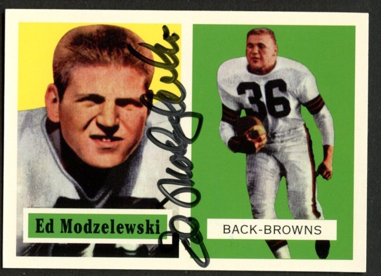 Ed Modzelewski #127 signed autograph auto 1994 Topps 1957 Archives Football Card